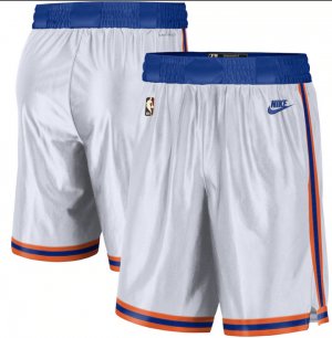 NBA New York Knicks 75th anniversary shorts Blanc